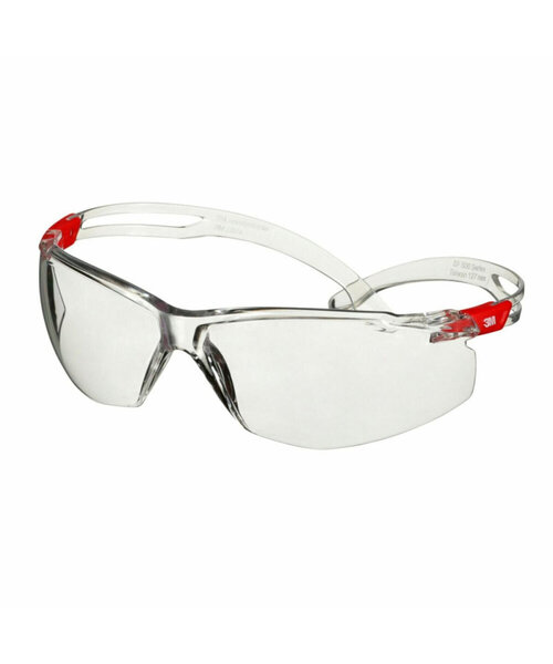 3M SecureFit 500 safety glasses SF501SGAF-RED
