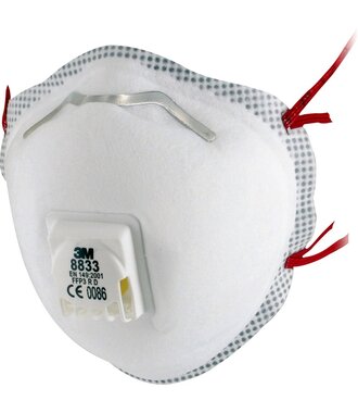 8835+ Stofmaske FFP3 mit Ventil