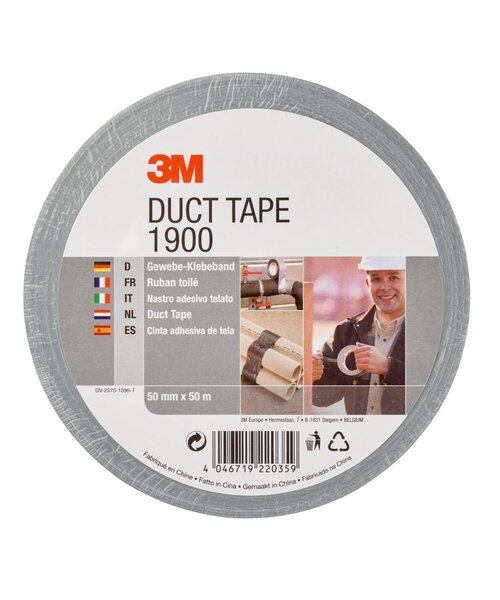 3M Economy Duct Tape 1900 silber 50 mtr.