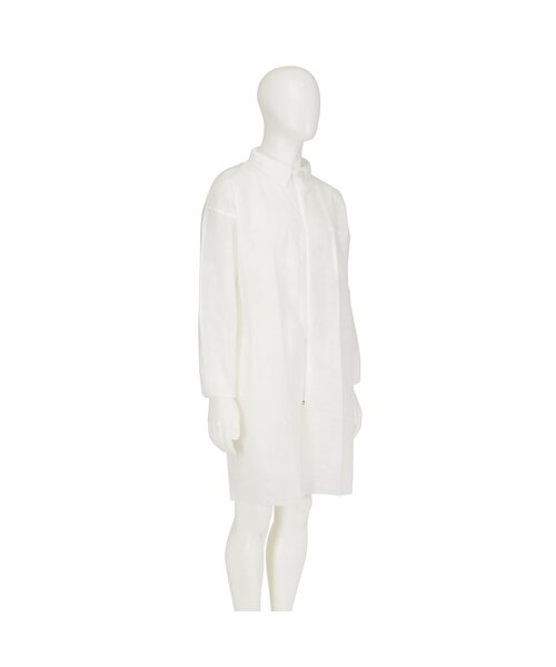 3M 4400 Lab/Visitor Coat white, size M