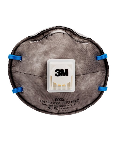 3M 9922 masque en tissu FFP2 avec valve, 2 pièces