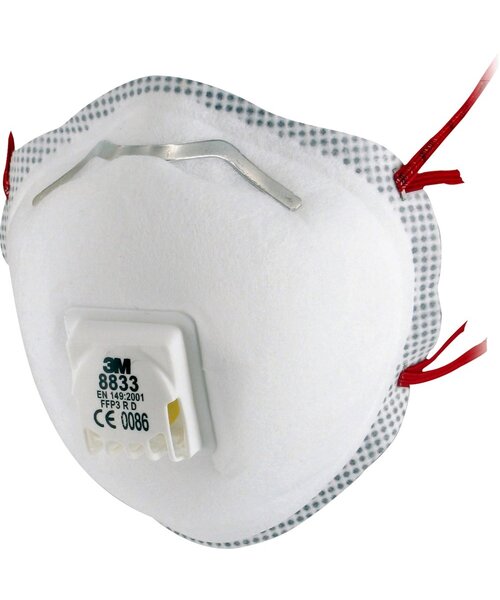 3M 8835+ stofmasker FFP3 met ventiel
