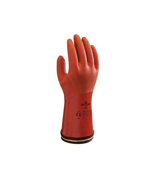 Showa 465 PVC Cold oranje, mt 8-M