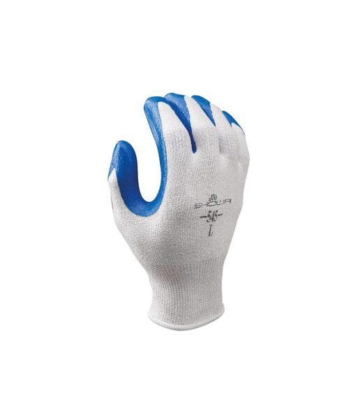Showa 545 HPPE Nitrile white/blue, size 8-L