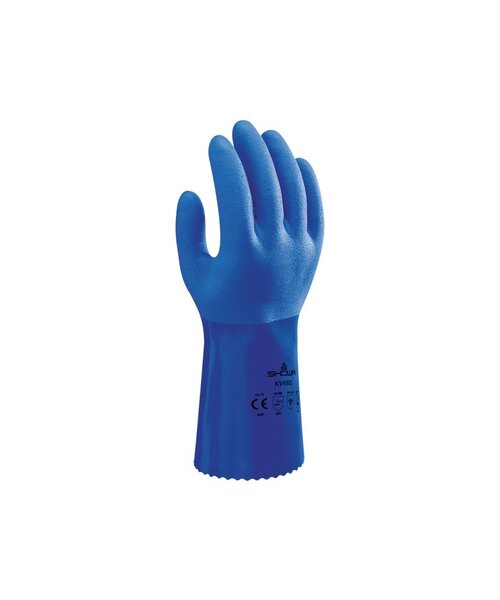 Showa KV660 Kevlar PVC blauw, mt 11-XXL