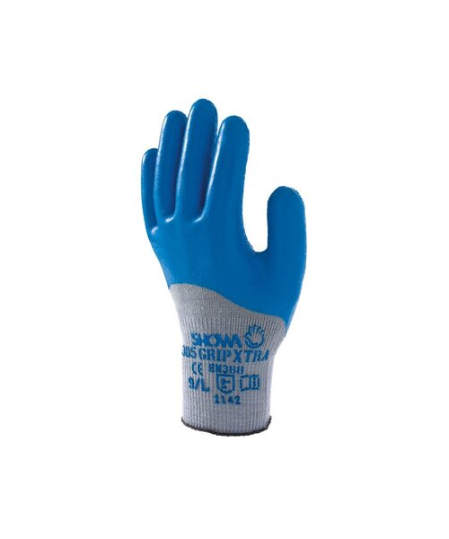 Showa 305 Latex grau/blau, Gr. 8-M