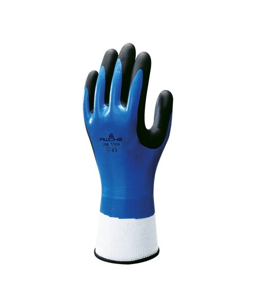 Showa 377 Nitrile Foam bl./zwart, 9-XL
