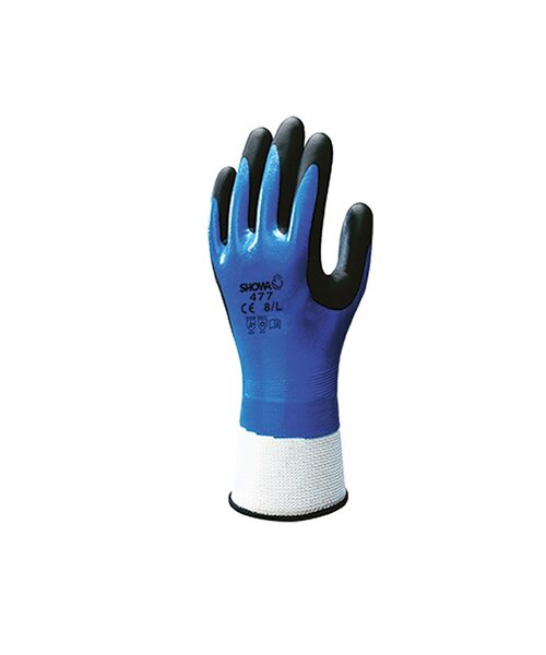 Showa 477 Nitrile Cold bl./black, 9-XL