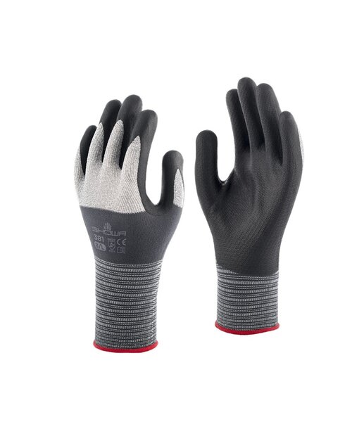 Showa 381 Nitrile Foam gris/noir 10-XX