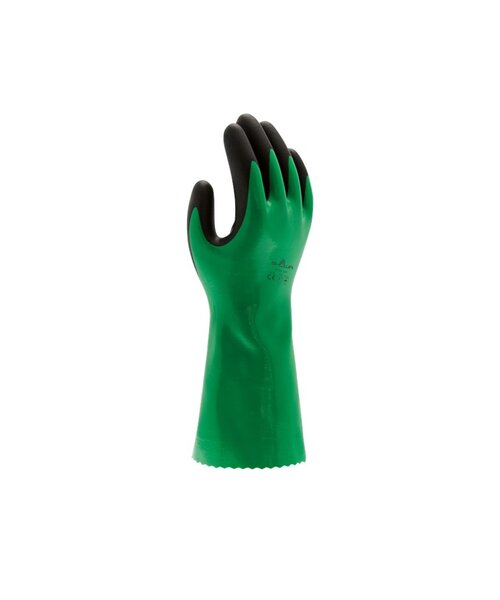 Showa 379 Mousse Nitrile vert/noir, 8-M