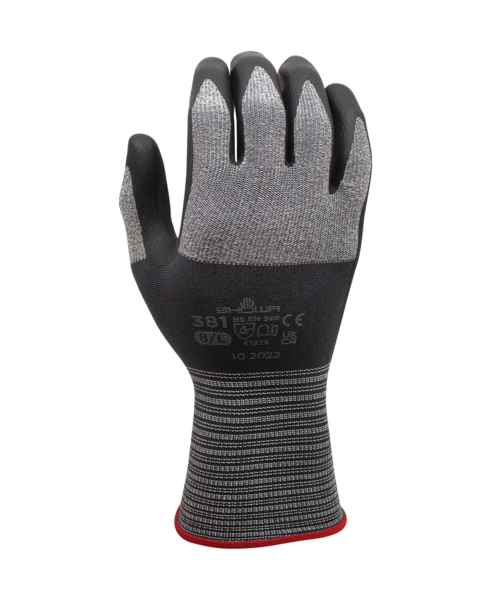 Showa 381 Nitrile Foam gris/noir 10-XX