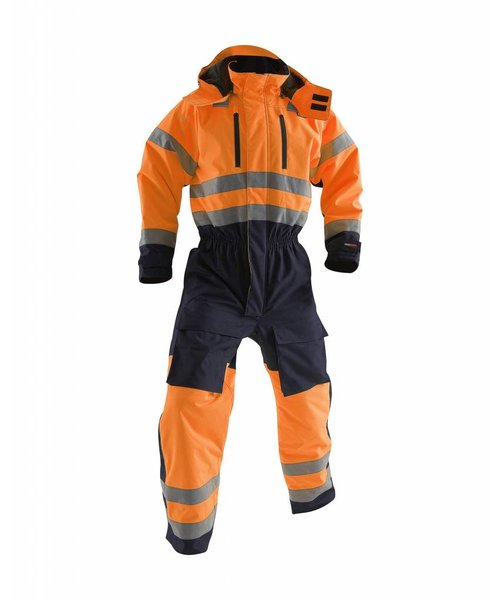 Blaklader - Blåkläder High Vis Warnschutz-Winteroverall Kl. 3 : Orange/Marineblau - 676319775389