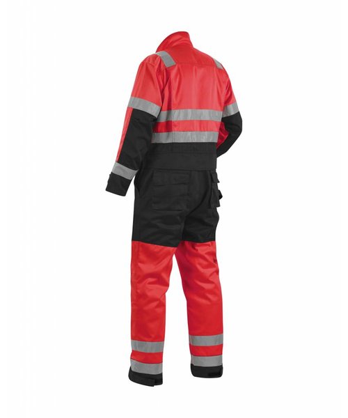 Blaklader - Blåkläder High Vis Warnschutz-Overall Kl.2 : High Vis Rot/Schwarz - 637318045599