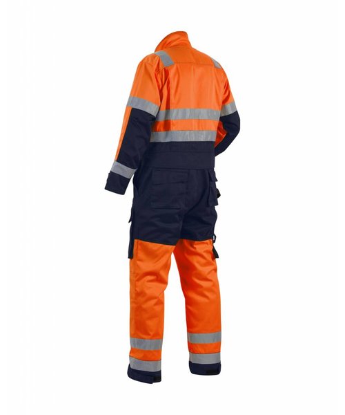Blaklader - Blåkläder High Vis Warnschutz-Overall Kl.2 : Orange/Marineblau - 637318045389