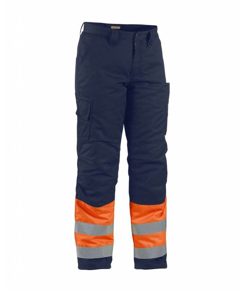 Blaklader - Blåkläder Winterwerkbroek High vis : Oranje/Marineblauw - 186218115389