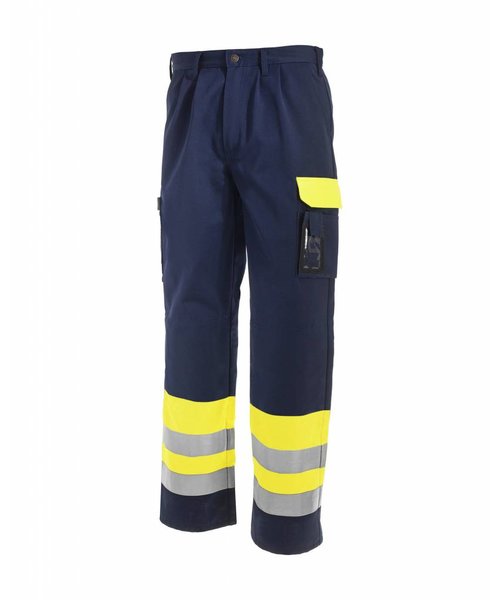 Blaklader - Blåkläder High visibility Trousers Yellow/navy blue