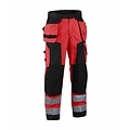 Blaklader - Blåkläder Pantalon Artisan Haute-Visibilité : Rouge/Noir - 156818115599