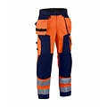 Blaklader - Blåkläder Pantalon Artisan Haute-Visibilité : Orange/Marine - 156818115389
