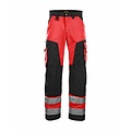 Blaklader - Blåkläder Werkbroek High vis klasse 2 : Rood/Zwart - 156618115599