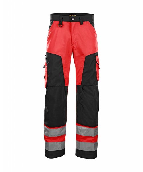 Blaklader - Blåkläder Werkbroek High vis klasse 2 : Rood/Zwart - 156618115599