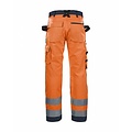 Blaklader - Blåkläder Werkbroek High vis klasse 2 : Oranje/Marineblauw - 156618115389