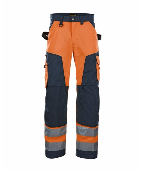 Blaklader - Blåkläder Werkbroek High vis klasse 2 : Oranje/Marineblauw - 156618115389