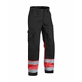 Blaklader - Blåkläder Werkbroek High vis, klasse 1 : Zwart/Rood - 156418119955