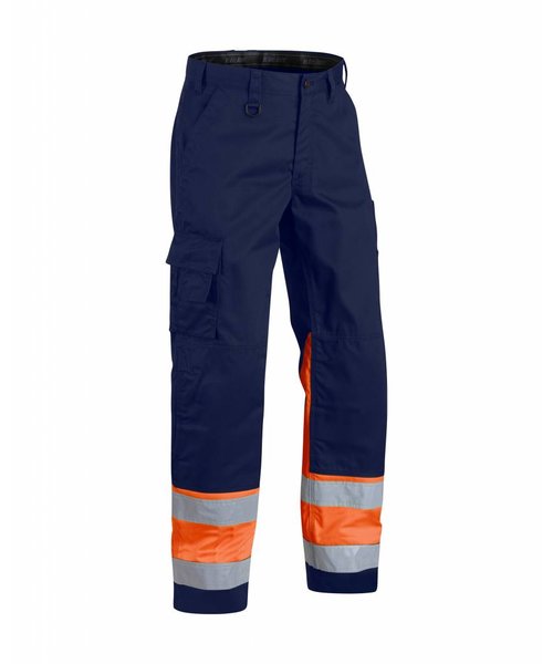 Blaklader - Blåkläder High Vis Bundhose Kl. 1 : Marinblau/Orange - 156418118953