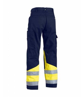 Werkbroek High vis, klasse 1 : Marineblauw/Geel - 156418118933