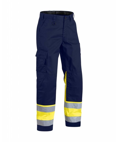 Blaklader - Blåkläder Werkbroek High vis, klasse 1 : Marineblauw/Geel - 156418118933