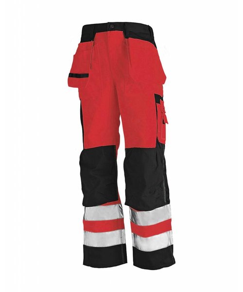 Blaklader - Blåkläder Bundhose High Vis Kl. 2 : High Vis Rot/Schwarz - 153318605599