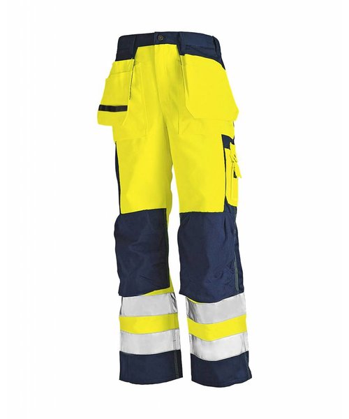 Blaklader - Blåkläder Pantalon Artisan Haute-Visibilité : Jaune/Marine - 153318603389