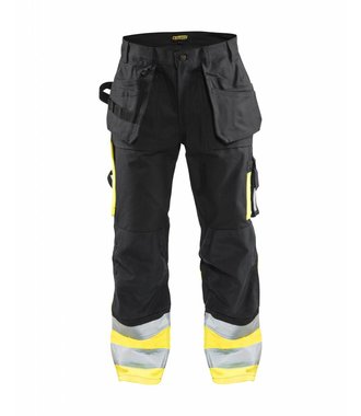 Bundhose High Vis Kl.1 : Schwarz/Gelb - 152918609933