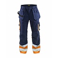 Blaklader - Blåkläder Bundhose High Vis Kl.1 : Marinblau/Orange - 152918608953