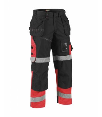 PANTALON X1500 Haute-Visibilité : Noir/Rouge fluo - 150818609955