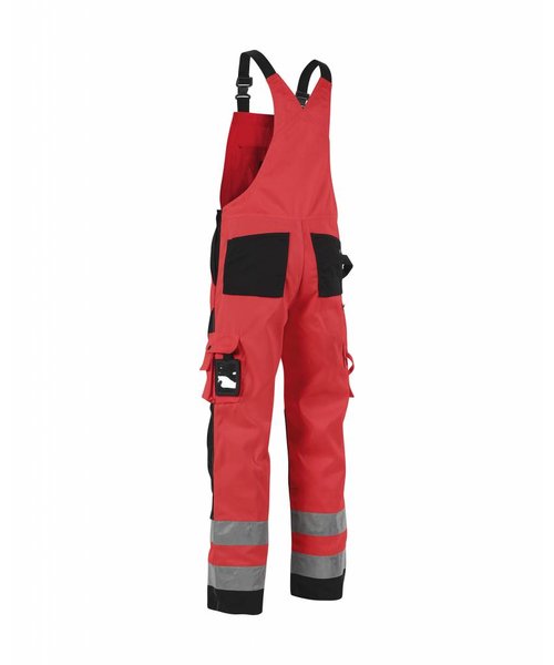 Blaklader - Blåkläder High-Vis Latzhose Klasse 2 : High Vis Rot/Schwarz - 266018045599