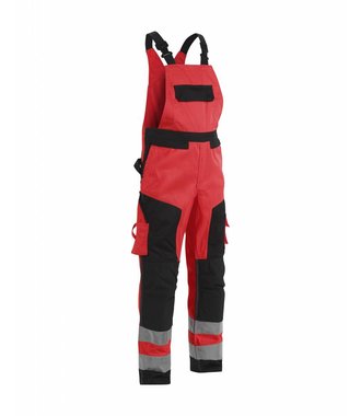 Bretelbroek High vis : Rood/Zwart - 266018045599