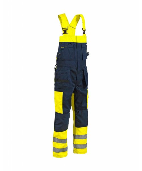 Blaklader - Blåkläder Bib Overalls High vis Yellow/navy blue