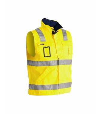 Werkvest ongevoerd High vis : Geel/Marineblauw - 850518043389