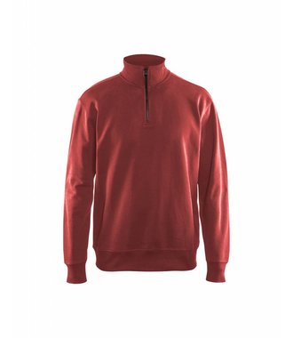 Sweat-shirt col camionneur : Rouge - 336911585600