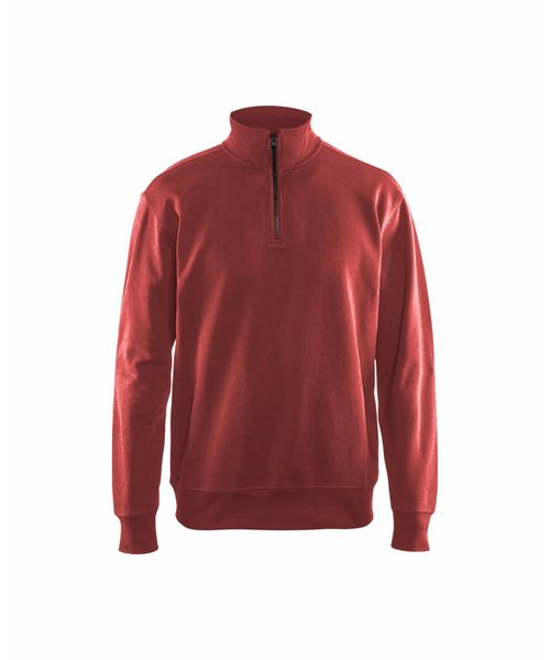 Blaklader - Blåkläder Sweat-shirt col camionneur : Rouge - 336911585600