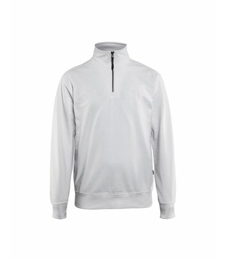 Sweat-shirt col camionneur : Blanc - 336911581000