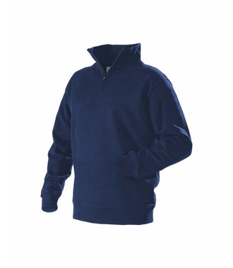 Sweatshirt Jersey (1/2 Rits) : Marineblauw - 336510488800