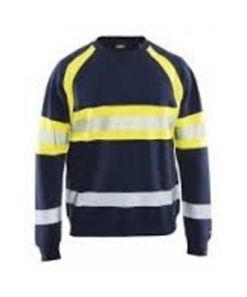 Blaklader - Blåkläder Highvisibility sweatshirt class 1 : Marineblau/Gelb - 335911588933