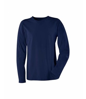 Langarm-T-Shirt : Marineblau - 331410328900