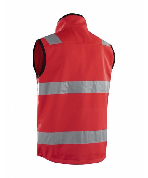 Blaklader - Blåkläder Gilet Softshell Haute-visibilité Cl.2 : Rouge highviz - 304925175500