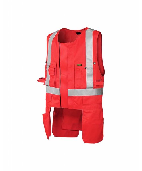 Blaklader - Blåkläder Gilet Porte-Outils HV : Rouge highviz - 302718045500