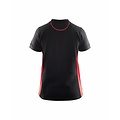 Blaklader - Blåkläder Poloshirt Dames : Zwart/Rood - 339010509956