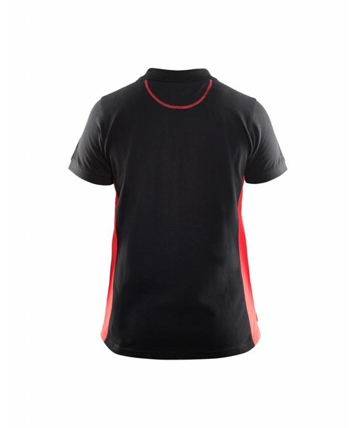 Blaklader - Blåkläder Poloshirt Dames : Zwart/Rood - 339010509956