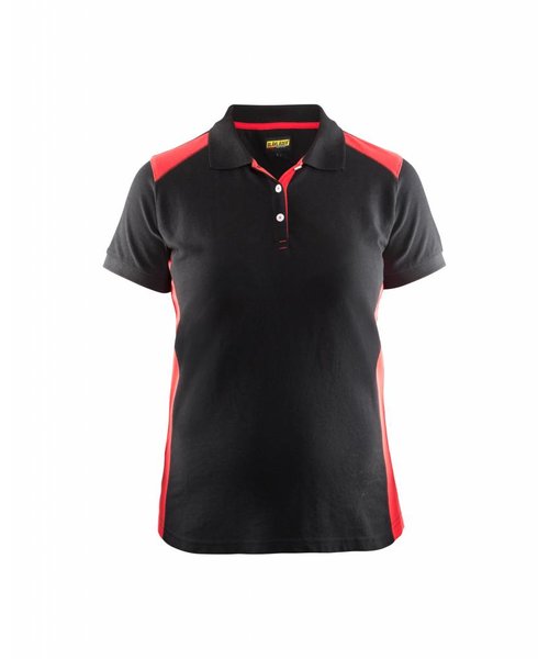 Blaklader - Blåkläder Poloshirt Dames : Zwart/Rood - 339010509956